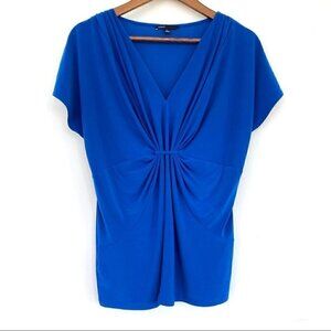 Chaus top, empire waisted with dolman cut sleeves,  v-neck and draping